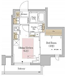 Urbanex文京本郷 1DKの間取図画像
