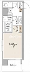 KDXレジデンス秋葉原2 1Kの間取図画像