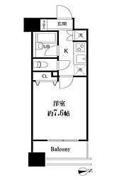 スペーシア秋葉原 1Kの間取図画像