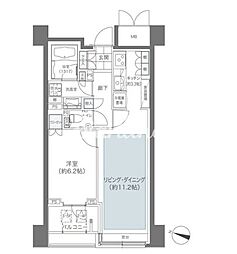 メゾンカルム本郷 1LDKの間取図画像