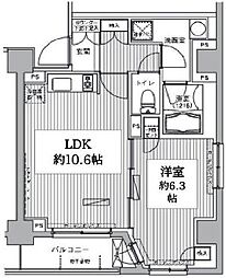 ヒューリックレジデンス茗荷谷 1LDKの間取図画像