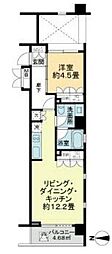 お茶の水S.C.ハウス 1LDKの間取図画像