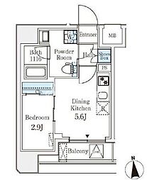 文京区湯島3丁目マンション 1DKの間取図画像