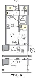 テラス神田猿楽町 1LDKの間取図画像