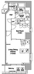 コンフォリア秋葉原EAST 1LDKの間取図画像
