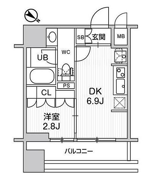 ｎｉｄｏ ＳＵＧＡＭＯ(ニドスガモ) 704｜東京都豊島区巣鴨２丁目(賃貸マンション1LDK・7階・25.29㎡)の写真 その2