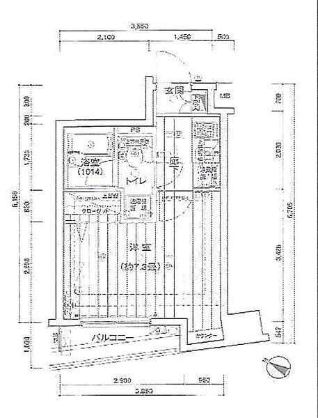 プレール・ドゥーク水天宮 1105｜東京都中央区日本橋蛎殻町２丁目(賃貸マンション1K・11階・22.32㎡)の写真 その2