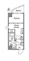 クオリタス門前仲町（QUALITAS門前仲町） 301 ｜ 東京都江東区冬木11-10（賃貸マンション1K・3階・25.35㎡） その2