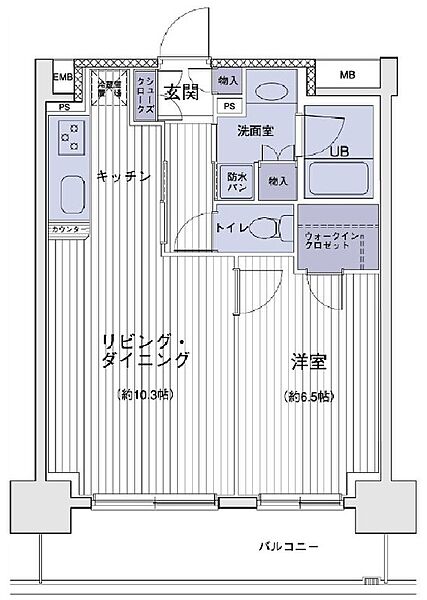 エスティメゾン大島 1210｜東京都江東区大島５丁目(賃貸マンション1LDK・12階・44.56㎡)の写真 その2