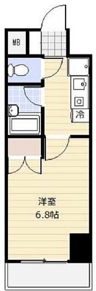 ヴェルトウォーターフロント 804｜東京都中央区勝どき３丁目(賃貸マンション1K・8階・22.20㎡)の写真 その2