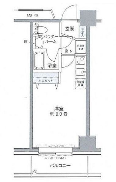 プライムアーバン豊洲 210｜東京都江東区豊洲４丁目(賃貸マンション1R・2階・23.60㎡)の写真 その2