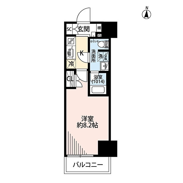 プレール・ドゥーク両国IV 102｜東京都墨田区緑１丁目(賃貸マンション1K・1階・25.48㎡)の写真 その2