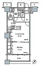 THE TOKYO TOWERS MID TOWER 2217 ｜ 東京都中央区勝どき６丁目3-2（賃貸マンション1LDK・22階・52.45㎡） その2