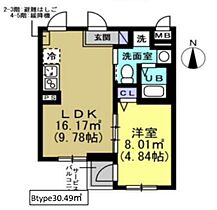 ロイヤルハイツ錦糸町 302 ｜ 東京都墨田区太平４丁目13-5（賃貸マンション1LDK・3階・30.49㎡） その2