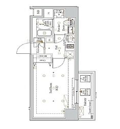 The Log日本橋（ザ・ログ日本橋） 9階1Kの間取り