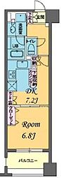 ParkCube日本橋水天宮 1DKの間取図画像