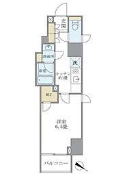 プランドール水天宮 1Kの間取図画像