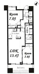 ParkCube日本橋水天宮 2LDKの間取図画像