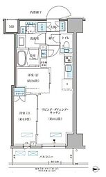 パークアクシス住吉ガーデンスクエア 2LDKの間取図画像
