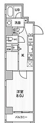OrchidResidence東日本橋 1Kの間取図画像