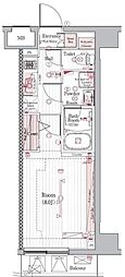 ブライズ住吉 1Kの間取図画像