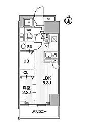 テラス森下 1LDKの間取図画像