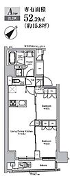 プラウドフラット日本橋馬喰町 2LDKの間取図画像