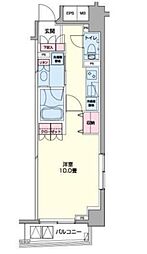 プライムアーバン日本橋浜町 1Kの間取図画像