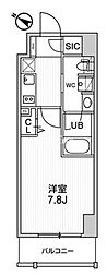 ステージグランデ日本橋人形町 1Kの間取図画像