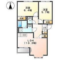 サニー・リオ  ｜ 長野県上田市神畑（賃貸アパート2LDK・2階・53.00㎡） その2