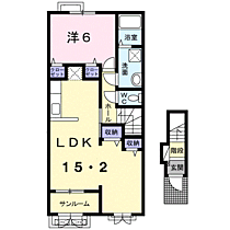 ミニョン　ホア 202 ｜ 長野県上田市大屋291-4（賃貸アパート1LDK・2階・56.42㎡） その2