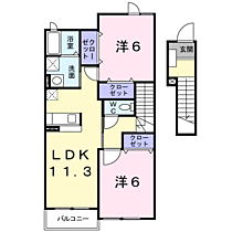 ポム　ドゥ　ファム 201 ｜ 長野県東御市滋野乙1831-1（賃貸アパート2LDK・2階・58.48㎡） その2