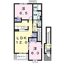 ル・レーブ　Ａ 203 ｜ 長野県上田市古安曽2156-1（賃貸アパート2LDK・2階・58.86㎡） その2