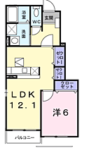 サンリット 104 ｜ 長野県東御市加沢499-1（賃貸アパート1LDK・1階・45.72㎡） その2