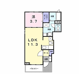 間取図画像 1LDK