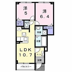 間取図画像 2LDK