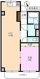 SainK 1LDKの間取図画像
