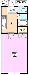 ソフィアM 1Kの間取図画像