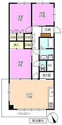 グランドハイツ白銀 3LDKの間取図画像