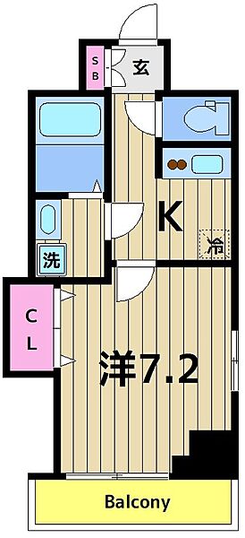 シエロ西竹の塚 701｜東京都足立区西竹の塚２丁目(賃貸マンション1K・7階・26.72㎡)の写真 その2