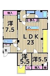 間取図画像 3LDK