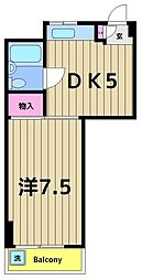 ヘイワハイム 1DKの間取図画像