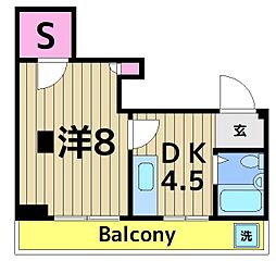 ライトピア 1SDKの間取図画像