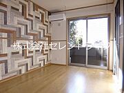 洋室（アクセントクロス・エアコン・室内物干し））