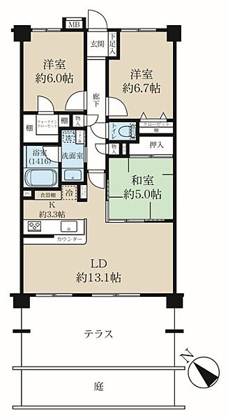 間取りを拡大表示