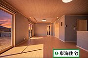 ※画像は一部CGを含んでいます。リビングダイニングキッチン広々22帖(^^家族が集まる開放空間