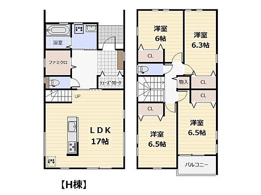 間取り 青葉区落合5丁目2期　H棟
