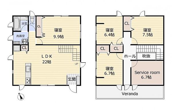 間取りを拡大表示