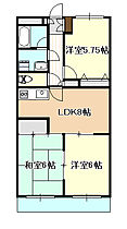 岡山県岡山市北区西長瀬（賃貸アパート3LDK・3階・57.13㎡） その2