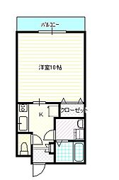 アトラス 1Kの間取図画像